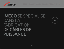 Tablet Screenshot of imecocables.com